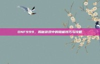 DNF999，揭秘游戏中的隐藏技巧与攻略