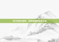 小P孩旅行家网，探索未知的冒险之旅