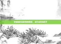 掌握极乐麻将的精髓，成为游戏高手