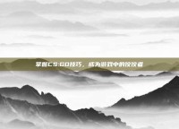 掌握CS:GO技巧，成为游戏中的佼佼者
