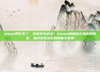 steam阿区不了，告别羊毛圣地？Steam阿根廷区锁区的背后，是游戏全球化的阵痛与未来