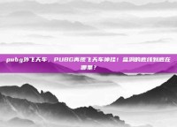 pubg外飞天车，PUBG再现飞天车神挂！蓝洞的底线到底在哪里？