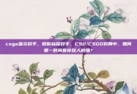 csgo显示对手，教你窥探对手，CS2/CSGO对局中，如何第一时间看穿敌人底细？