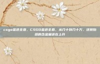 csgo金色全息，CSGO金色全息，从几十到几十万，这批贴纸的含金量还在上升