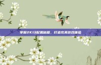 掌握2K13配置秘籍，打造完美游戏体验
