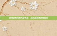 解锁冒险岛的无限可能，防沉迷系统解除指南