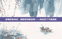 掌握传奇内功，解锁游戏新境界——内功补丁下载指南