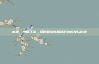 出黑，出黑江湖，揭秘网络赌局背后的救赎与陷阱