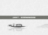 土城补丁，游戏更新的幕后英雄