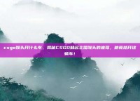 csgo馒头开什么车，揭秘CSGO知名主播馒头的座驾，他竟然开这辆车！
