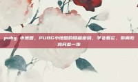 pubg 小地图，PUBG小地图的隐藏密码，学会看它，你离吃鸡只差一步