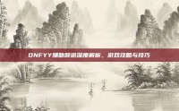 DNFYY辅助频道深度解析，游戏攻略与技巧