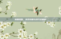 桃园控弦，游戏攻略与技巧全解析