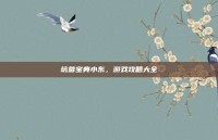 坑爹宝典小东，游戏攻略大全