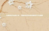 九阴真经勾魂七夺，揭秘游戏中的终极技巧与策略