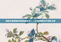 揭秘王者荣耀中的隐藏高手——江陵肃的孙子身份之谜