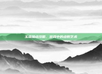 玉虚加点攻略，游戏中的点数艺术
