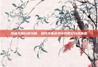 热血无赖白屏攻略，如何克服游戏中的常见技术难题