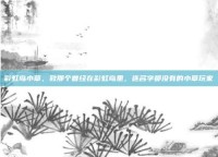 彩虹岛小草，致那个曾经在彩虹岛里，连名字都没有的小草玩家