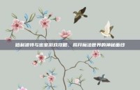 哈利波特与密室游戏攻略，揭开魔法世界的神秘面纱