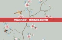 掌握游戏精髓，男法师刷图加点攻略