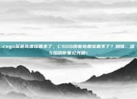 csgo屏幕亮度设置不了，CSGO屏幕亮度设置不了？别慌，这5招帮你重见光明！