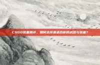 CSGO装备测评，如何选择最适合你的武器与装备？
