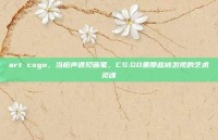 art csgo，当枪声遇见画笔，CS:GO里那些被忽视的艺术灵魂