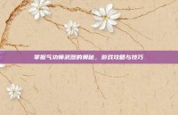 掌握气功师武器的奥秘，游戏攻略与技巧