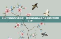 DNF王的遗迹门票攻略，如何快速获得并最大化利用这张珍贵门票