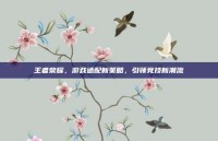 王者荣耀，游戏适配新策略，引领竞技新潮流