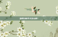 剑网3新手卡怎么用？