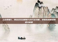 上古卷轴5，跳出全玩法解析与技巧全攻略，掌握高难度场景通关秘籍