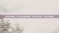 pubg共享黑号，PUBG共享黑号骗局，你以为捡了便宜，其实正在被收割