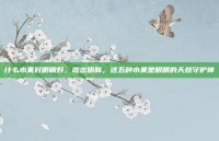 什么水果对眼睛好，吃出明眸，这五种水果是眼睛的天然守护神