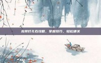 龙将打孔石攻略，掌握技巧，轻松通关