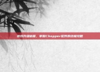 游戏升级秘籍，掌握Chopper配件的终极攻略