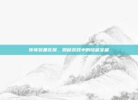 传奇装备花屏，揭秘游戏中的隐藏宝藏