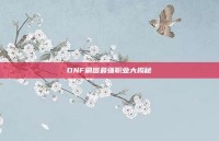DNF刷图最强职业大揭秘