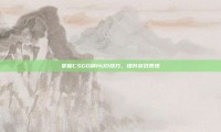 掌握CSGO调HUD技巧，提升游戏表现
