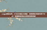 csgo排位比例，CSGO排位大揭秘，你的段位究竟代表了什么？深度解析排位比例背后的真相