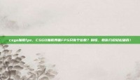csgo加载fps，CSGO加载界面FPS只有个位数？别慌，教你几招轻松破百！