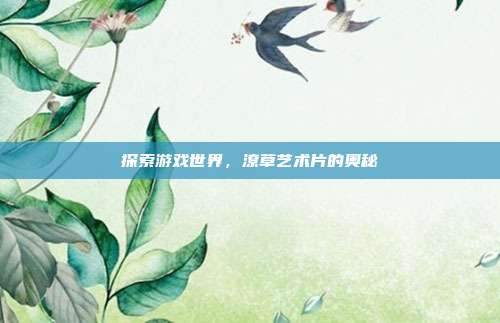 探索游戏世界,潦草艺术片的奥秘