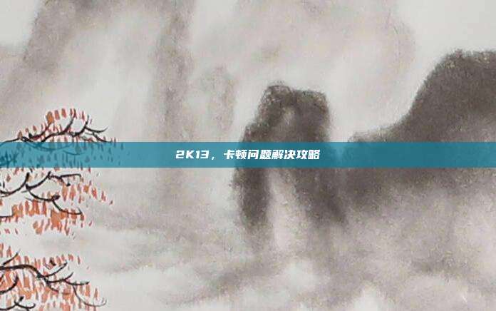 2K13，卡顿问题解决攻略