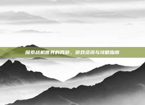 探索战机世界的网游，游戏资讯与攻略指南