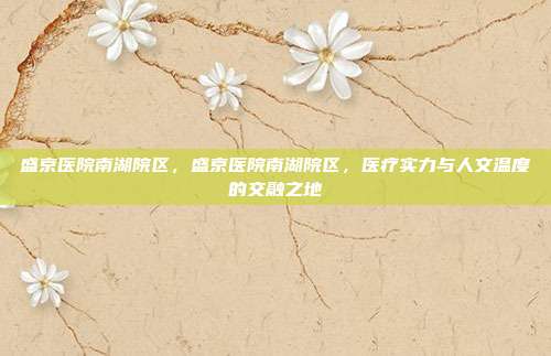 盛京医院南湖院区，盛京医院南湖院区，医疗实力与人文温度的交融之地