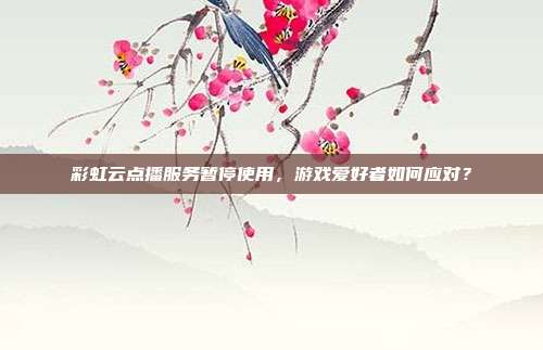 彩虹云点播服务暂停使用,游戏爱好者如何应对?