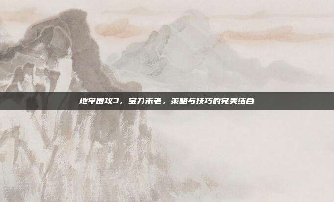 地牢围攻3,宝刀未老,策略与技巧的完美结合