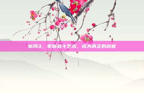斩风3,掌握战斗艺术,成为真正的剑客