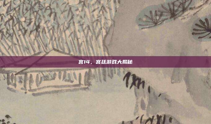 宫14,宫廷游戏大揭秘